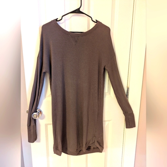 Athleta Long Sleeve Dress in Taupe M - Picture 13 of 13
